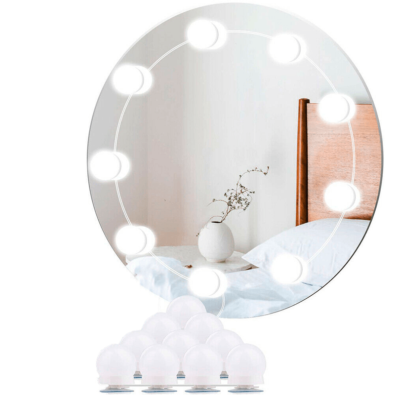 10 Led De Espelho Vanity Mirror Light, Portable Led Vanity Mirror Lights